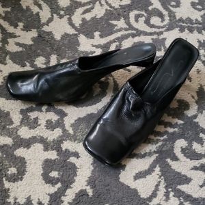 Newport News leather mules